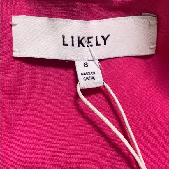 New Likely‎ Zeldana Fuchsia Pink Cutout Midi Dress Size 6 - Picture 7 of 12